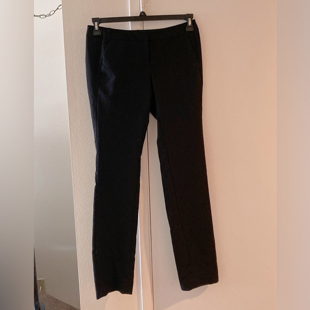 BLACK STRAIGHT WORK PANTS SIZE 0